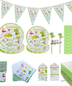 Set de vesela pentru petrecere Amycute, carton, multicolor, 75 piese