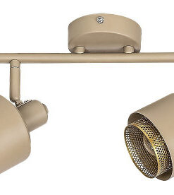 Spot Fedora, metal, maro deschis, auriu, 4 becuri, dulie E14, 3550, Rabalux