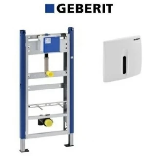 Set cadru pisoar Geberit Duofix H130 cm cu senzor si clapeta alb