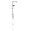 Coloana dus Grohe Vitalio,palarie patrata 25 cm,para de mana,crom,montare pe perete, fara baterie-26698000