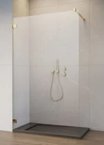 Cabina dus Walk-in Radaway Essenza Pro 8, 100 x 200 cm, gold