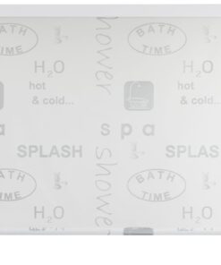 vidaXL Roletă perdea de duș 100x240 cm Imprimeu Splash
