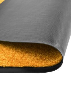 vidaXL Covoraș de ușă lavabil, portocaliu, 60 x 90 cm