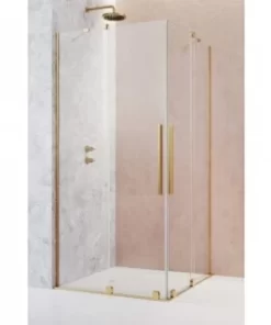 Cabina dus Radaway Furo KDD 80x100xH200 cm, auriu