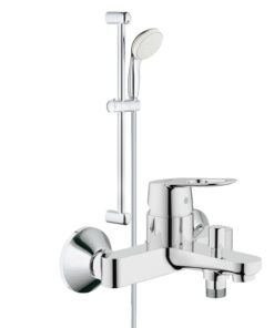 Pachet: Baterie baie cada/dus Grohe Bauloop-23341000+Set dus Grohe New Tempesta 100-27853003