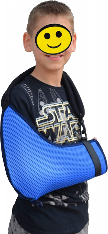Orteza pentru cot-incheietura 4DflexiSPORT, poliester, albastru, 16 x 3 x 21cm