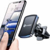 Suport auto magnetic pentru telefon Andobil, metal/plastic, negru, cu clema