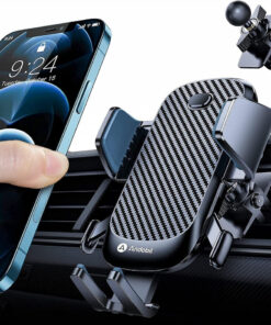 Suport auto pentru telefon Andobil, negru, plastic, 91 x 136 x 18 mm