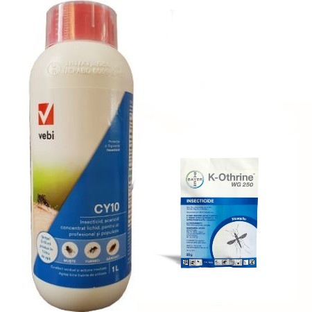 Insecticid Kothrine wg 20 gr + CY10 – 1 L, anti tantari, muste, gandaci, capuse