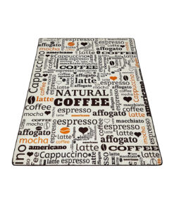 Covor de bucatarie Cup Ecru, anti-alunecare, lavabil 80 x 200 cm