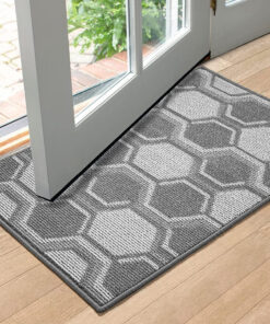 Covor de intrare Dexi, polipropilena, gri, 60 x 90 cm