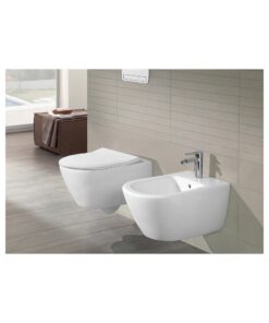 Set vas wc cu bideu suspendat Villeroy&Boch Subway 2.0 si capac slim soft close