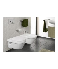 Set vas wc suspendat Villeroy&Boch Omnia Architectura DirectFlush cu bideu suspendat si capac soft close