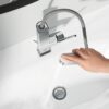 Baterie lavoar Grohe Plus, marimea L, pipa extractibila, furtune flexibile, crom-23844003