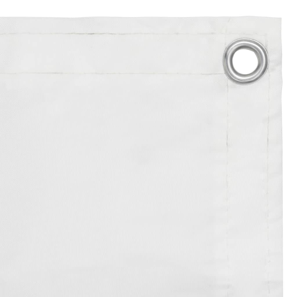 vidaXL Paravan de balcon, alb, 75 x 500 cm, țesătură oxford
