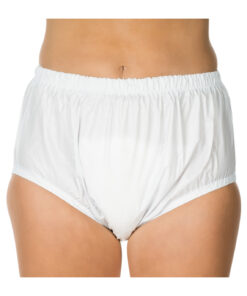 Alternative view of Chilot incontinenta nivel 5/5, Suprima unisex, PVC, Alb, Mar 48, elastic ascuns lat