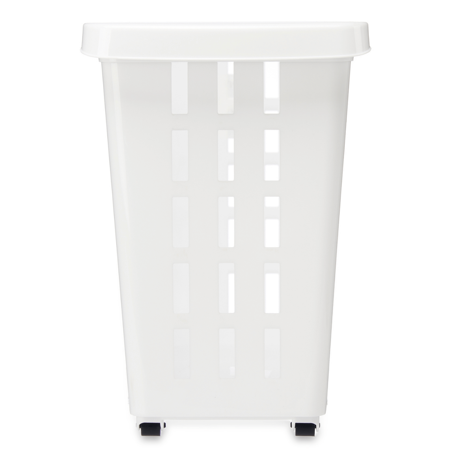 Cutie depozitare din plastic cu roti, alb, 46 x 17,5 x 26 cm - imagine 2