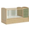 Patut transformabil cu pat suplimentar (80X180 cm) LOOF BABY