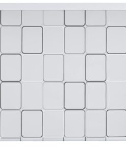 vidaXL Roletă perdea de duș 160x240 cm Model pătrate