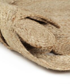 vidaXL Covor manual din iută împletită, 90 cm