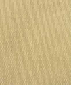 vidaXL Parasolar din țesătură oxford, triunghiular, 5 x 5 x 5 m, bej