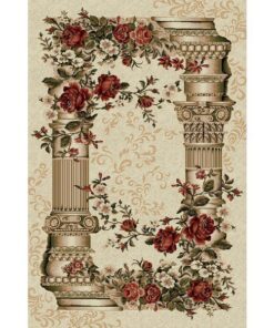 Covor Clasic, Lotos Coloane 532, Bej / Crem, 120x170 cm, 1800 gr/mp