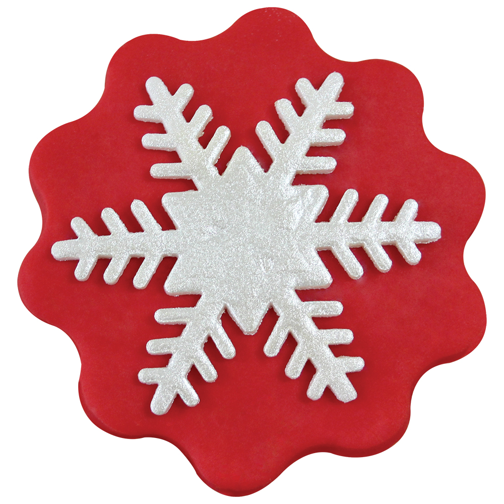 Decupator dublu pentru aluat si fondant XXXL, cerc si valuri,10x12 cm, PME - imagine 4