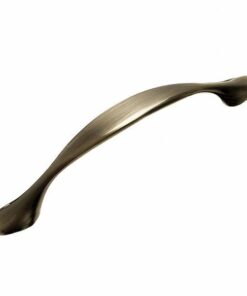 Maner pentru mobila Camaio, finisaj alama antichizata periata GT, L:160 mm