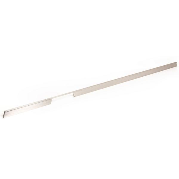 Maner pentru mobila Rail cu decupaj stanga, finisaj otel inoxidabil, L 1150 mm