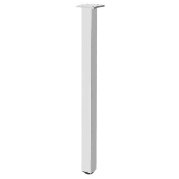 Picior pentru masa din aluminiu, cu profil patrat 46x46 mm, finisaj aluminiu, H710 - Maxdeco