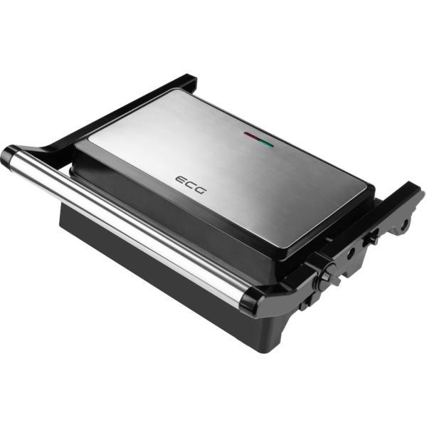 Sandwich maker si grill ECG S 3070 Panini Power, 1500 W, deschidere 180°, placi nonaderente