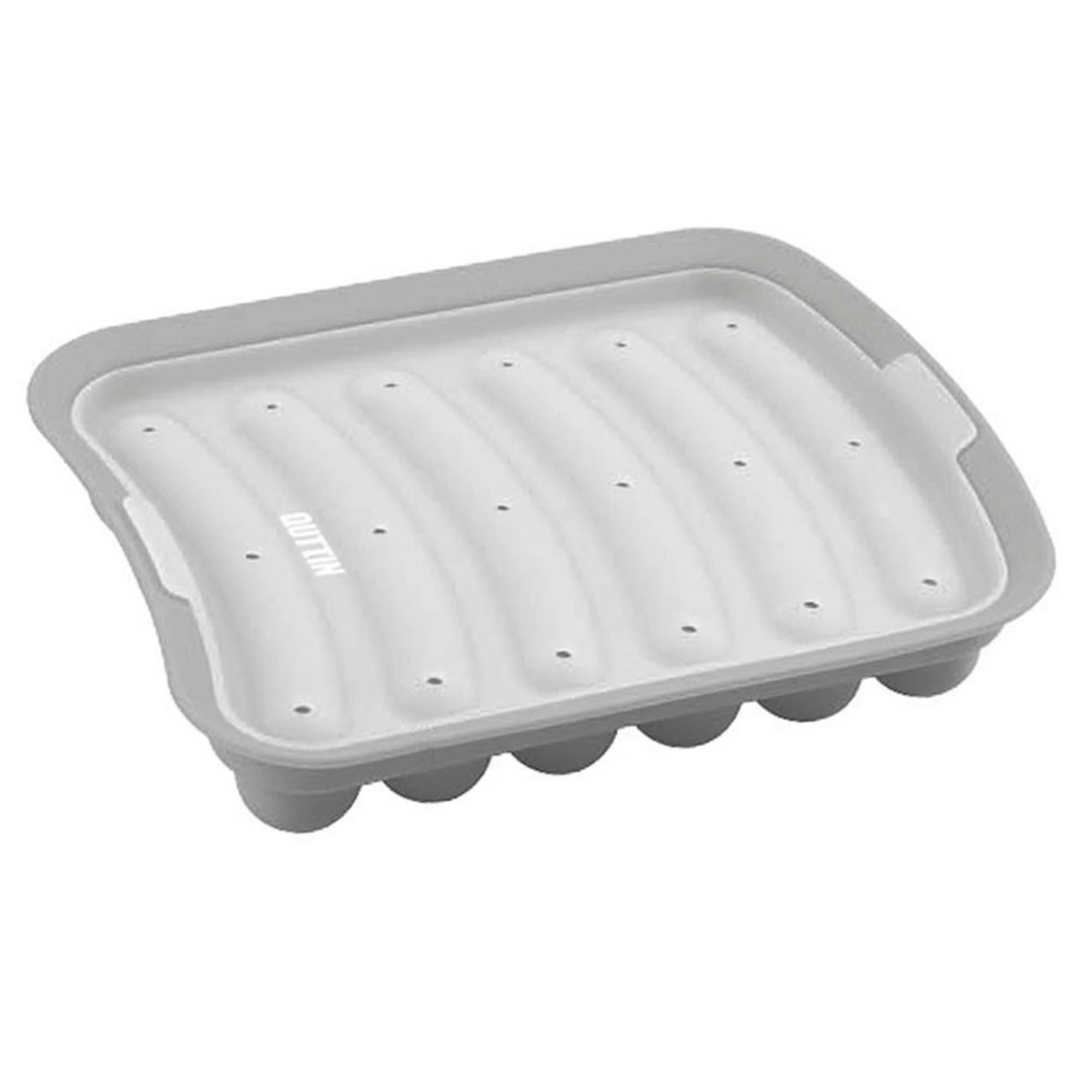 Forma dubla din silicon pentru carnati la microunde, 18,5x14x3 cm, Quttin - imagine 4