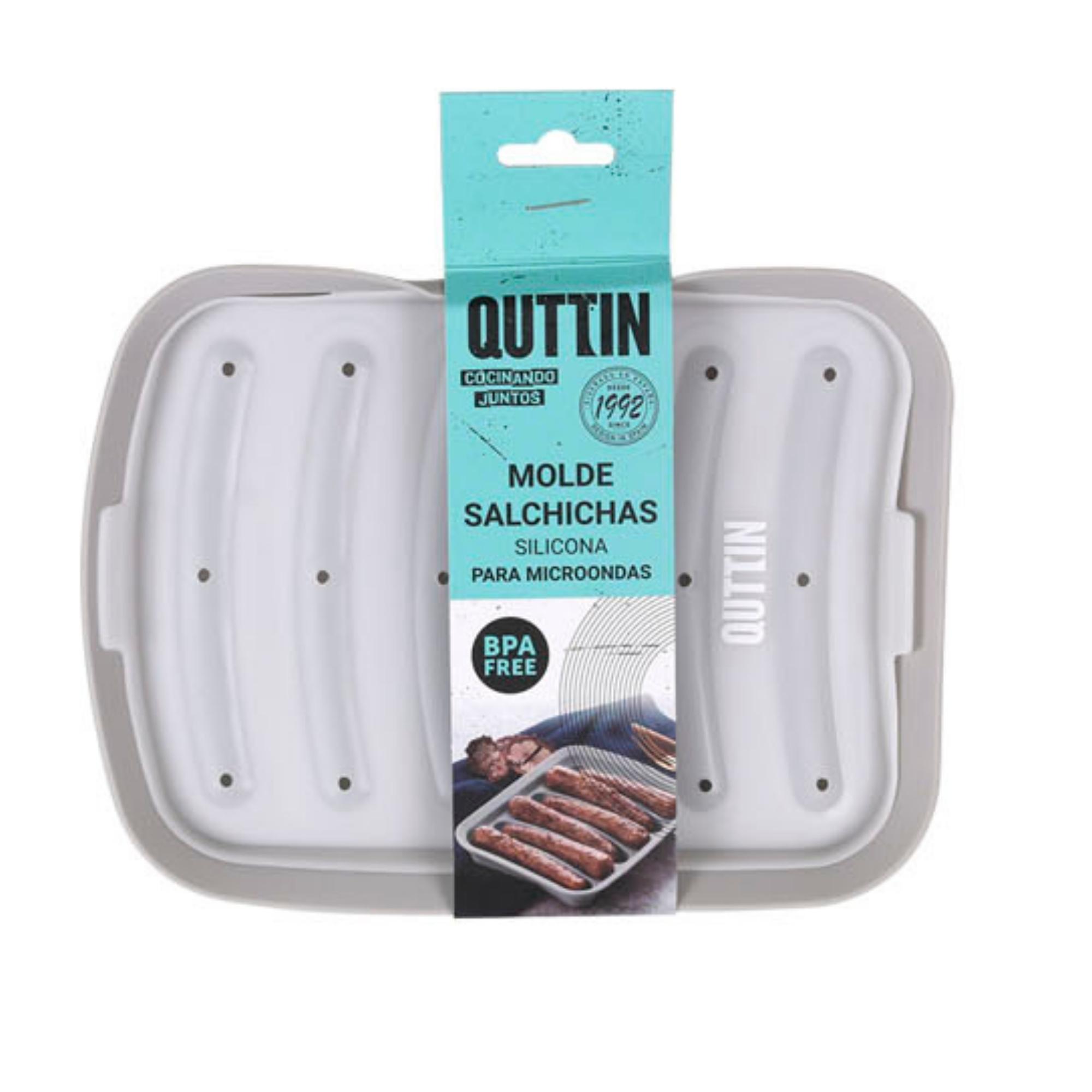Forma dubla din silicon pentru carnati la microunde, 18,5x14x3 cm, Quttin - imagine 6
