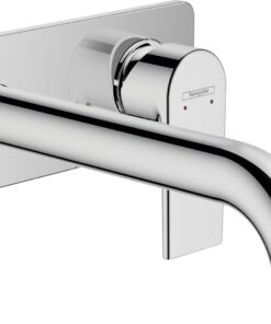 Baterie lavoar Hansgrohe Vernis Shape cu pipa 205 mm, montaj incastrat, crom - 71578000