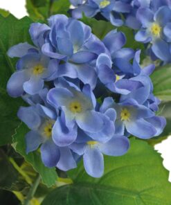 vidaXL Plantă artificială hydrangea cu ghiveci, 60 cm, albastru