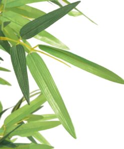 vidaXL Bambus artificial cu ghiveci 120 cm, verde