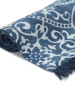 vidaXL Covor Kilim, albastru, 120 x 180 cm, bumbac, cu model