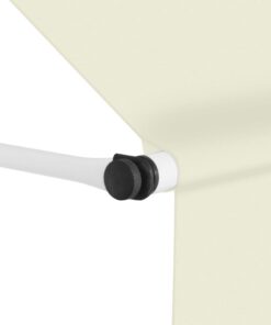 vidaXL Copertină retractabilă manual, crem, 300 cm