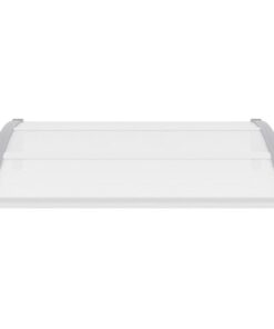 vidaXL Copertină de ușă, gri, 120 x 100 cm, PC