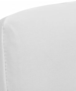 vidaXL Huse de scaun elastice drepte, 6 buc., alb