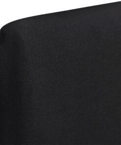 vidaXL Huse de scaun elastice drepte, 6 buc., negru