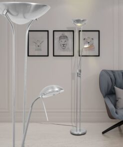 vidaXL Lampă de podea cu LED reglabilă, 23 W