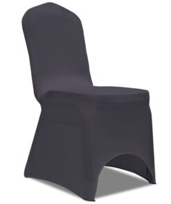 vidaXL Husă de scaun elastică, 6 buc., antracit