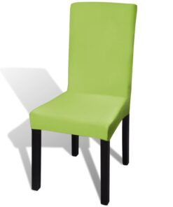 vidaXL Huse de scaun elastice drepte, 6 buc., verde