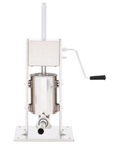 vidaXL Aparat de umplut cârnați manual, argintiu, 3 L, oțel inoxidabil