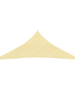 vidaXL Pânză parasolar, bej, 3 x 3 x 3 m, HDPE, 160 g/m²