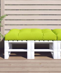 vidaXL Pernă de paleți, verde aprins, 120x80x12 cm, material textil