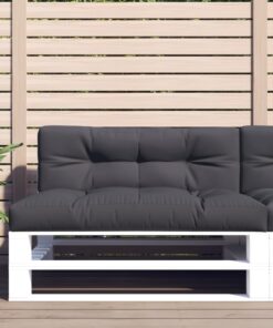 vidaXL Pernă de paleți, antracit, 120x40x12 cm, material textil