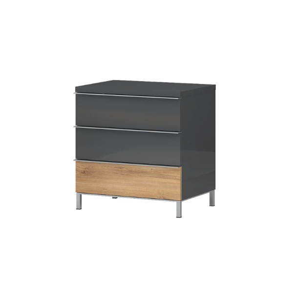 Noptiera cu 3 sertare ONYX