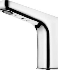 Baterie lavoar crom lucios, cu senzor, 230 6V, Deante Hiacynt